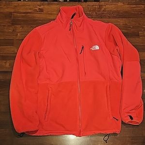 North Face Denali hot pink fleece zip